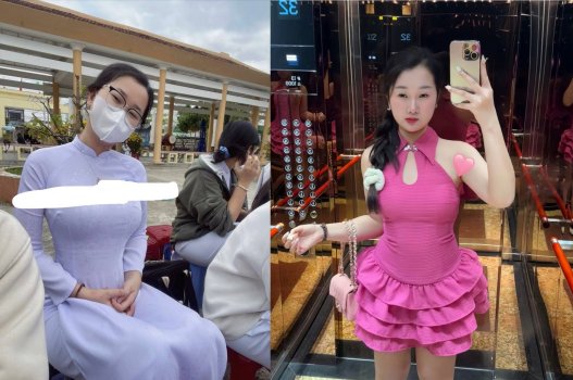 Cô gái mũm mĩm ở bar bị kéo vào khoảnh khắc thân mật