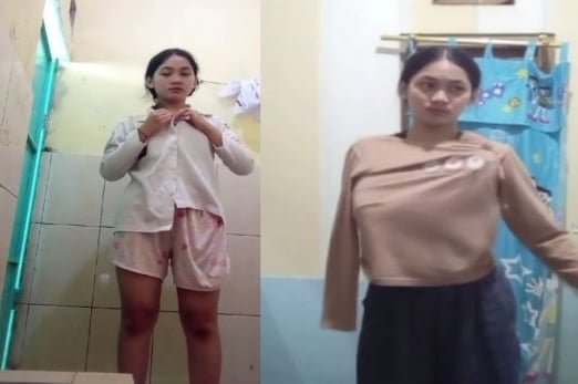 Em nữ sinh mê mẩn khi được ghi hình yêu đương